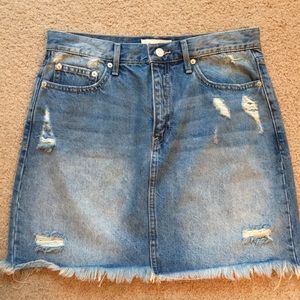 Gap high waisted jean skirt